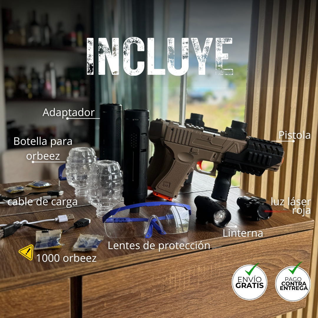 Pistola de Hidrogel M1911® – Diversión sin límites al aire libre