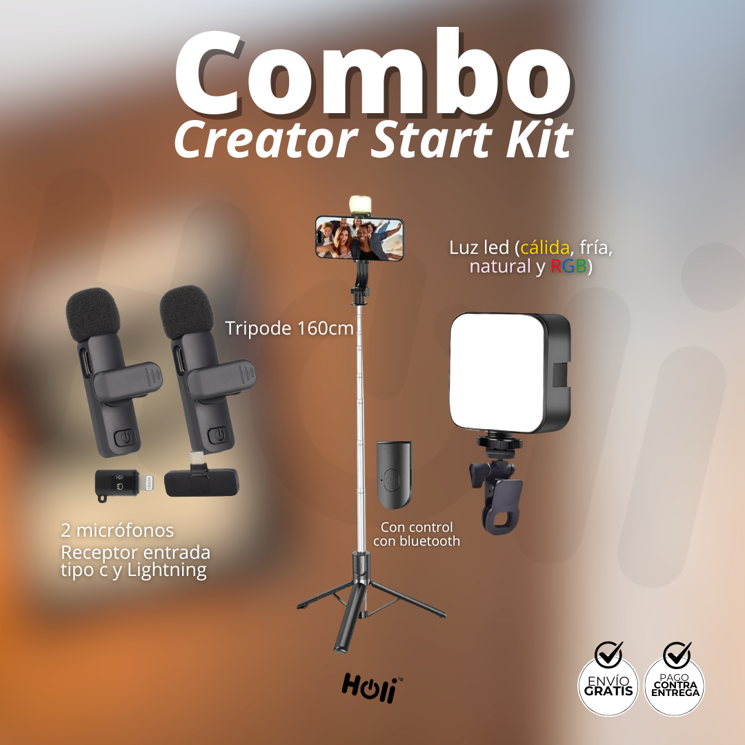 Creator Start Kit – Todo lo que necesitas para empezar a grabar contenido profesional