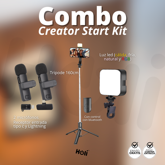 Creator Start Kit – Todo lo que necesitas para empezar a grabar contenido profesional