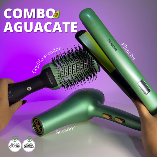 Combo Aguacate 3 en 1 --3 herramientas esenciales para peinarte todos los días