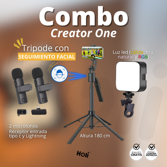 Creator One – El combo inteligente que te sigue y mejora tus videos🔥